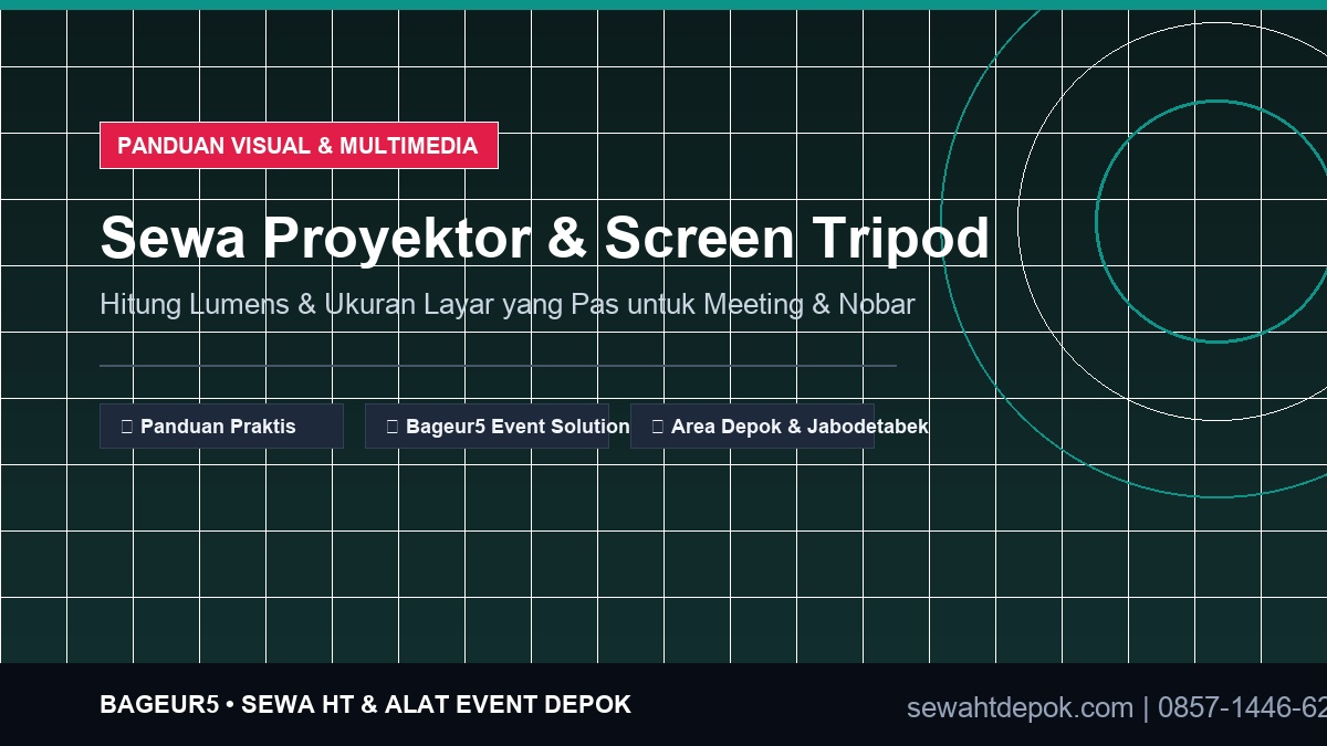 Tips Sewa Proyektor & Screen Tripod untuk Meeting Kantor dan Nonton Bareng di Depok