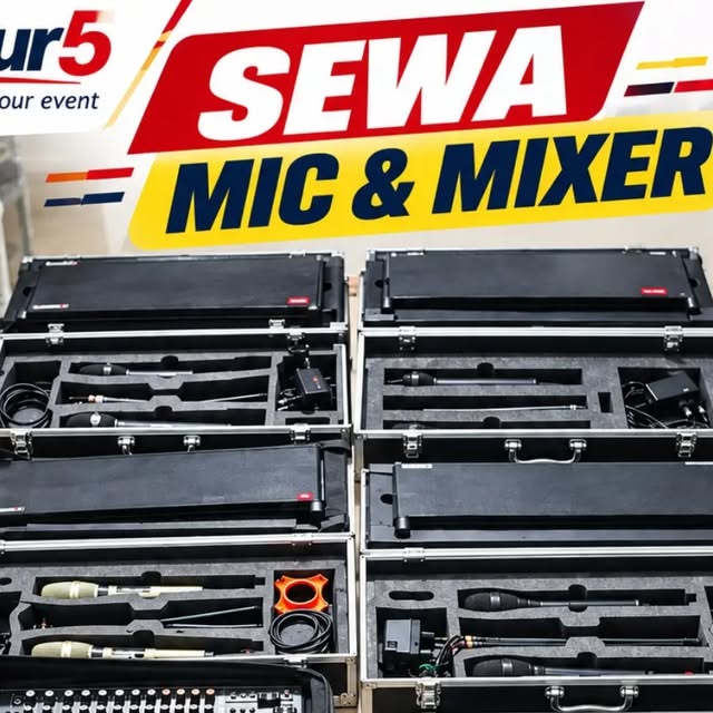SEWA MIXER & MIC — BAGEUR5 Mixer Ashley Selection 12 Channel12 Channel, USB & Bluetooth, MP3 Player, Recording PC/Laptop Efek digital🎙️ Wireless Mic Sennheiser SKM IIUHF Wireless, Multi-channel,  HandheldCocok untuk MC, seminar, meeting & event